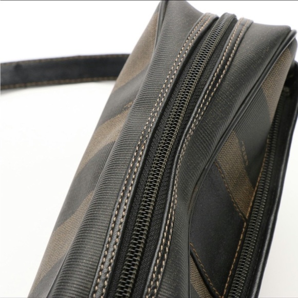 Fendi Crossbody Pequin Bag in Coated Canvas - Picture 12 of 14